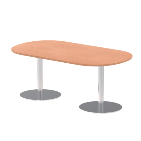 Italia Boardroom Table Silver Leg